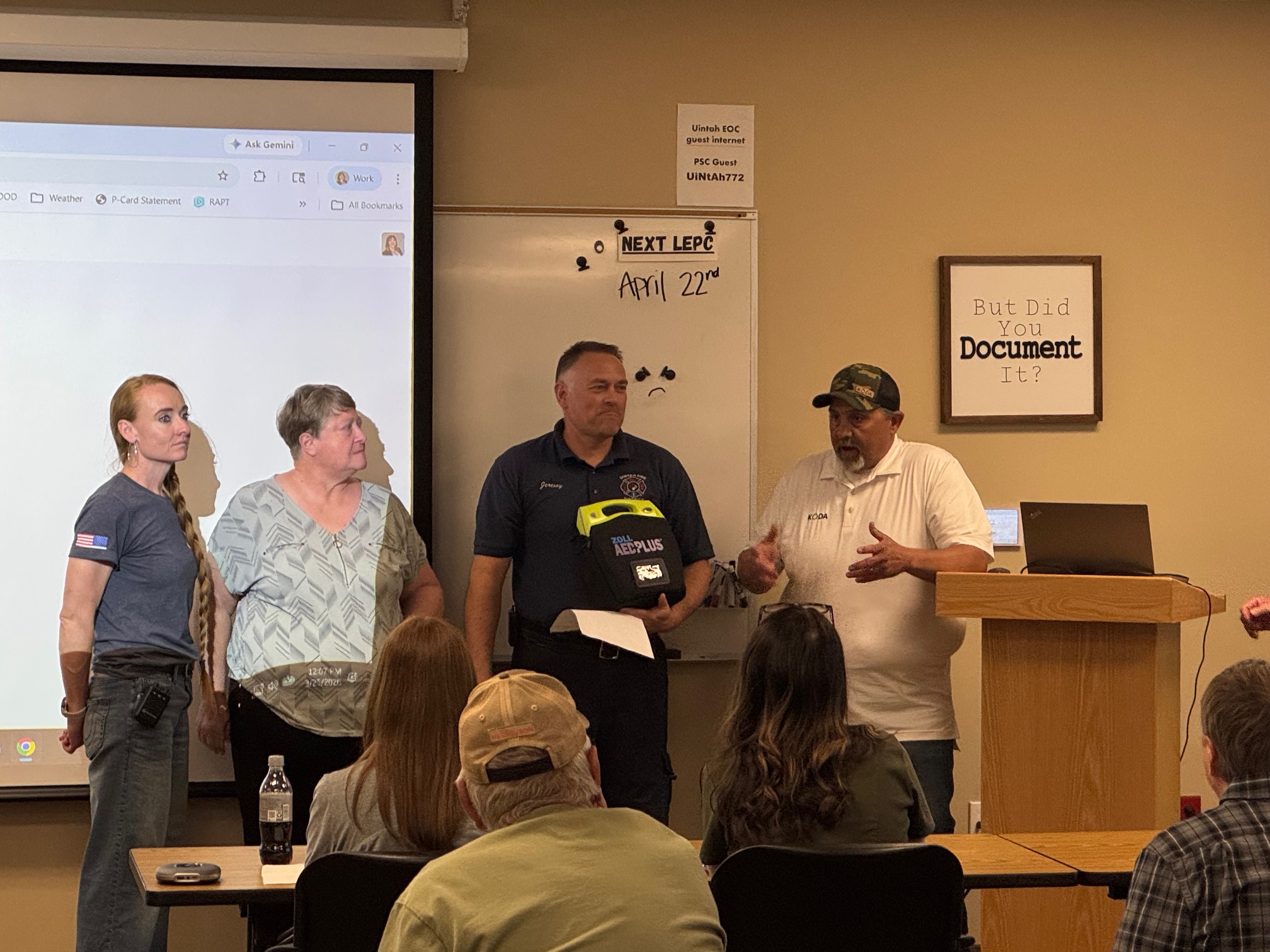 Uintah Fire District Receiving AED Rewards